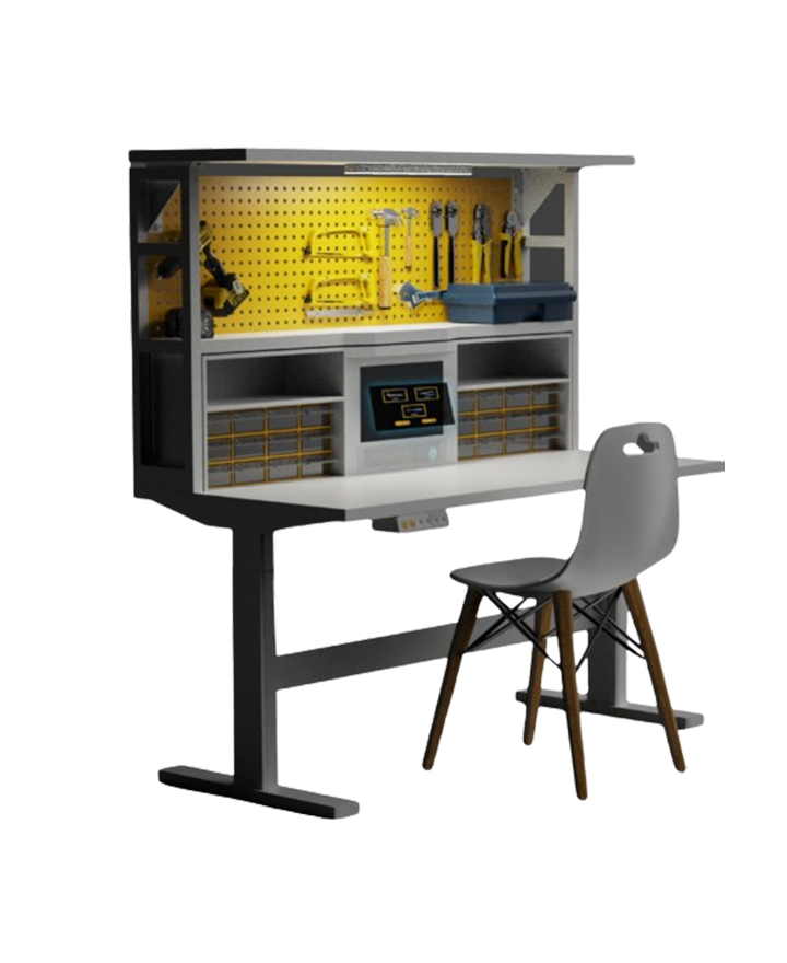 Medium-free holographic workbench